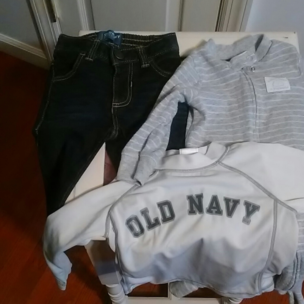 Baby Bundle Old Navy Jeans Shirt and Pajamas